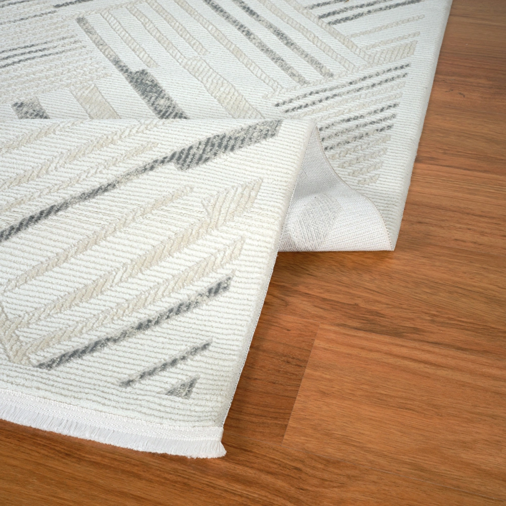 Kaşmir Halı 7/24 Elegante Lumina Grey 120x180 cm görseli 3
