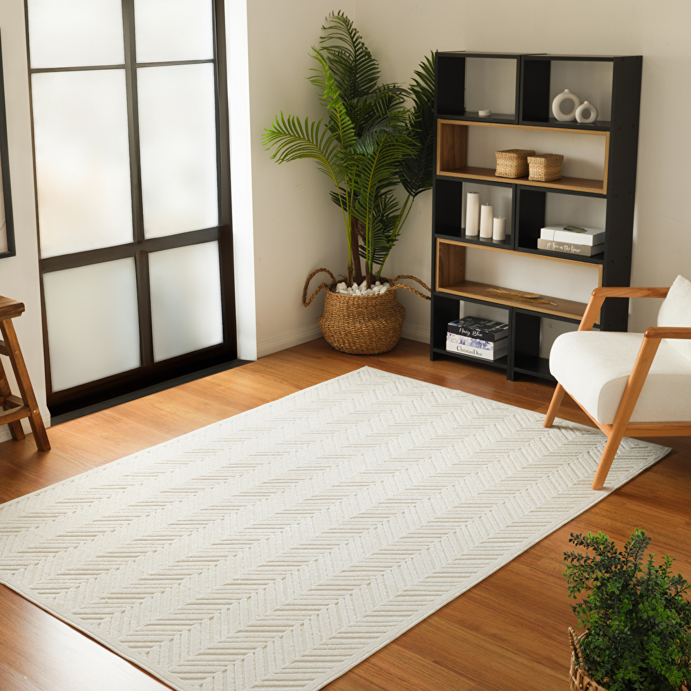 Kaşmir Halı 7/24 Sierra Almeria Krem 160x230 cm görseli 1