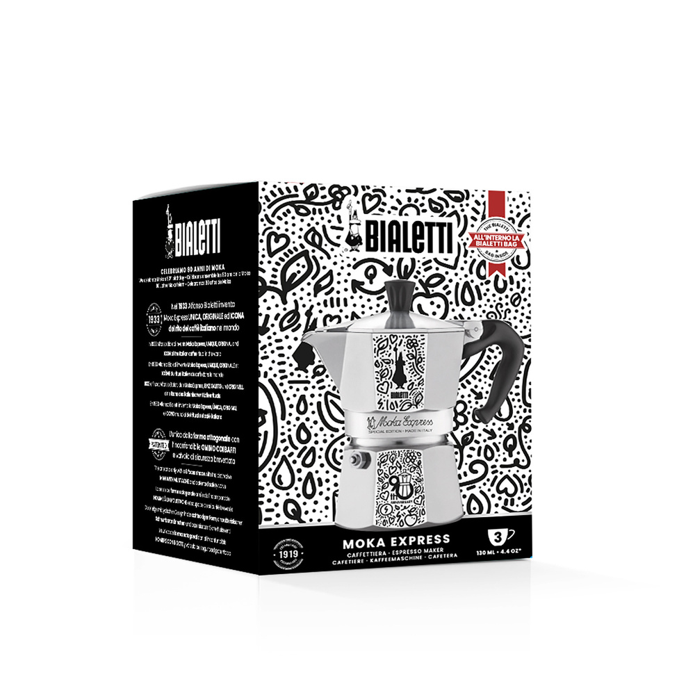 Bialetti Moka Express 3 Cup (90.yılı Dönümü Özel Tasarım) görseli 2