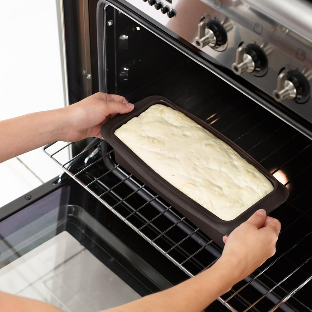 Lekue Silikon Ekmek Kalıbı 25 cm Kahverengi görseli 3