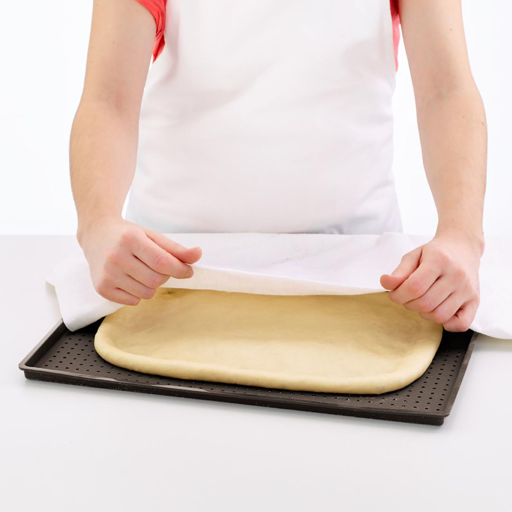 Lekue Pizza Matı 30 cm x 40 cm Kahverengi  görseli 3