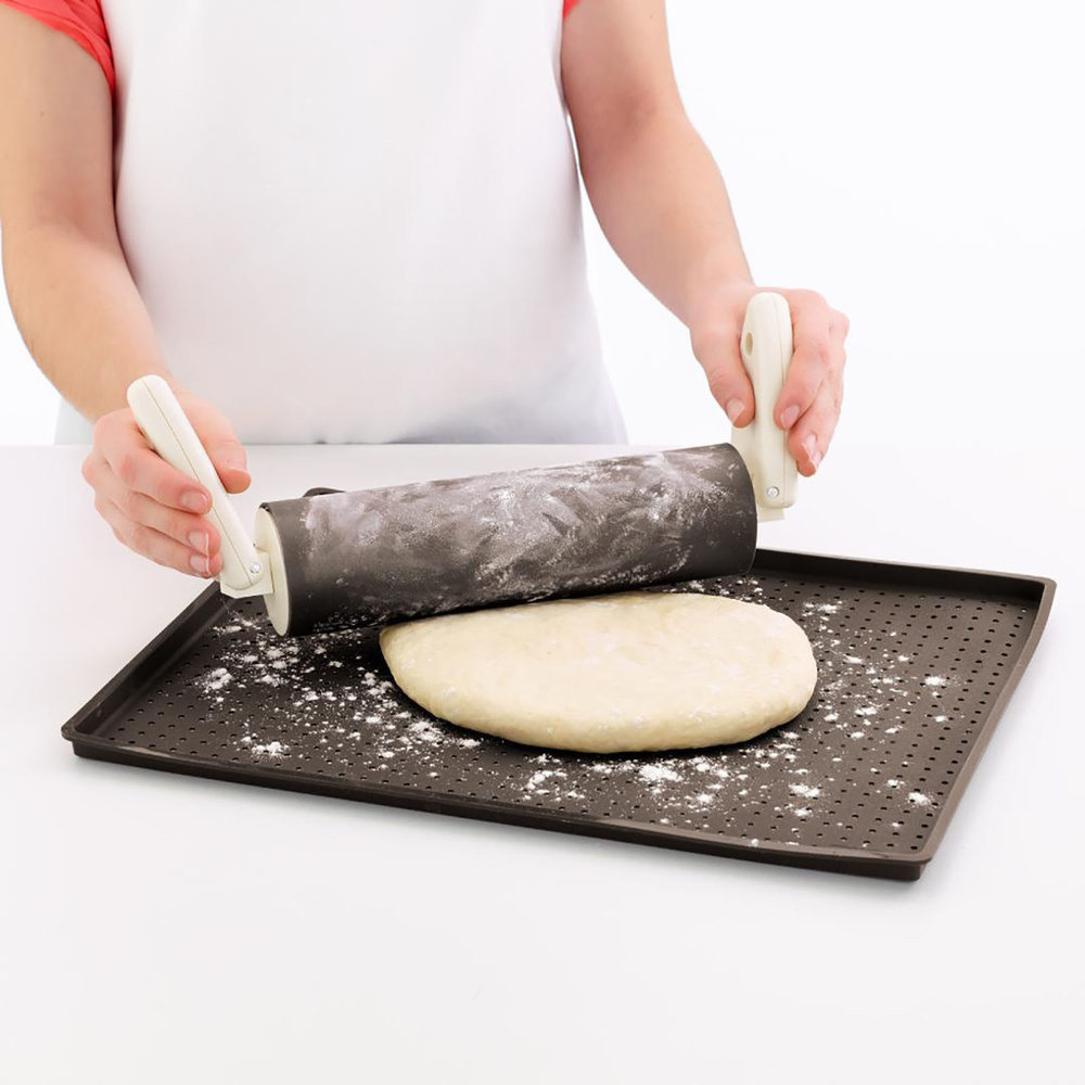 Lekue Pizza Matı 30 cm x 40 cm Kahverengi  görseli 4