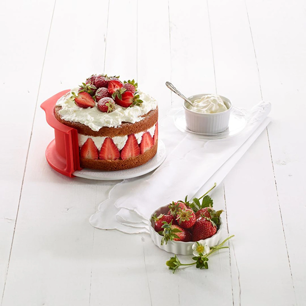 Lekue Silikon Kek Kalıbı 15 cm Kırmızı görseli 6