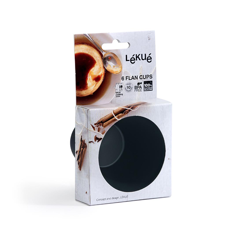 Lekue 6'lı Silikon Muffin Kalıbı 7 cm Kırmızı  görseli 3
