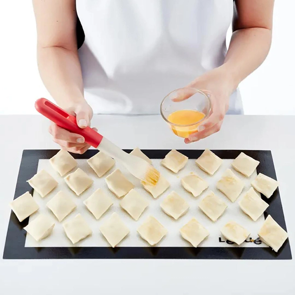 Lekue Silikon Pişirme Aparatı 60 cm x 40 cm Şeffaf - Siyah görseli 2
