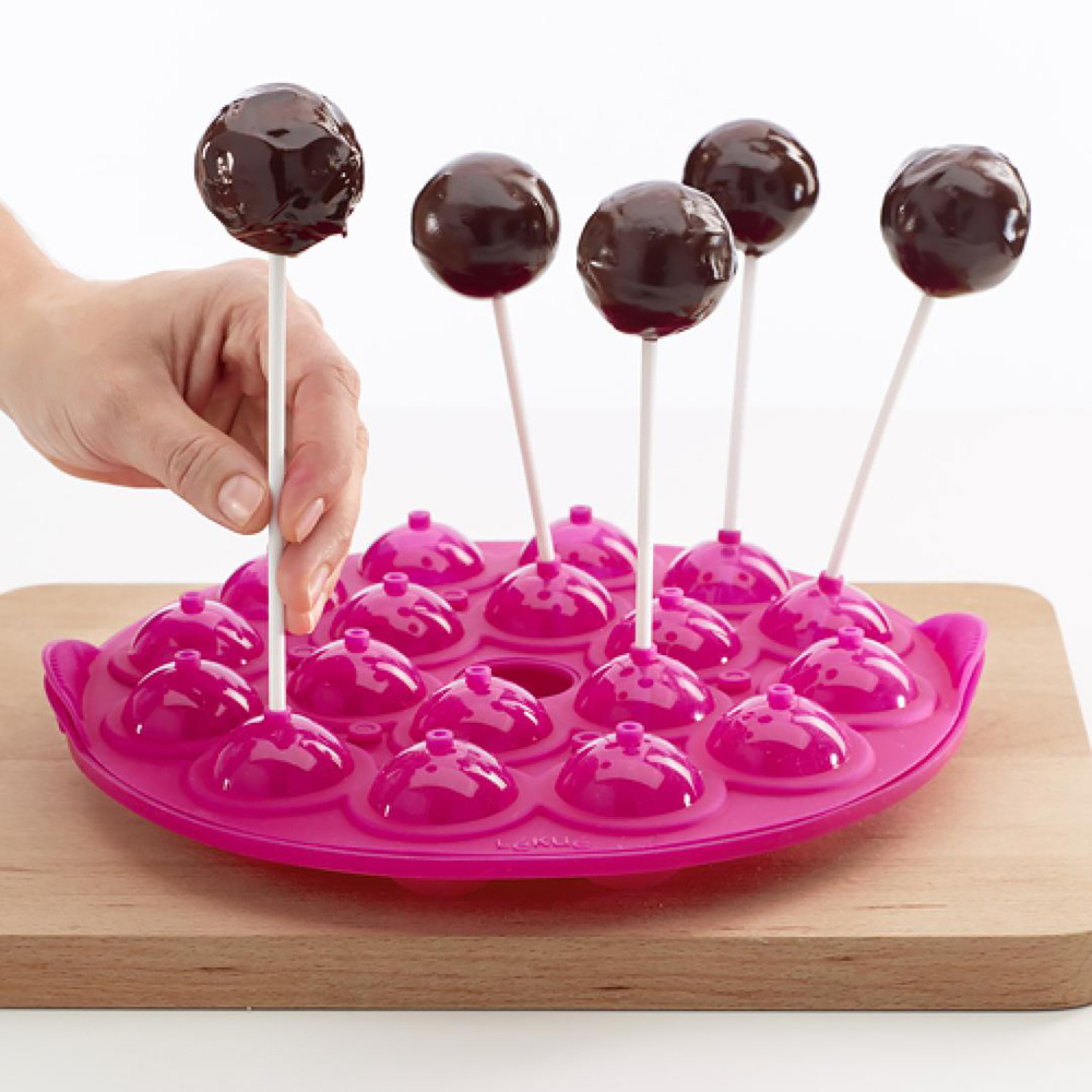 Lekue Silikon Kek Topları Kalıbı Pembe görseli 7