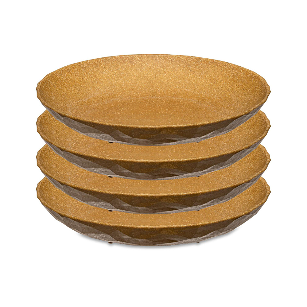 Koziol 4'lü Tabak 22 cm Kahverengi görseli 1