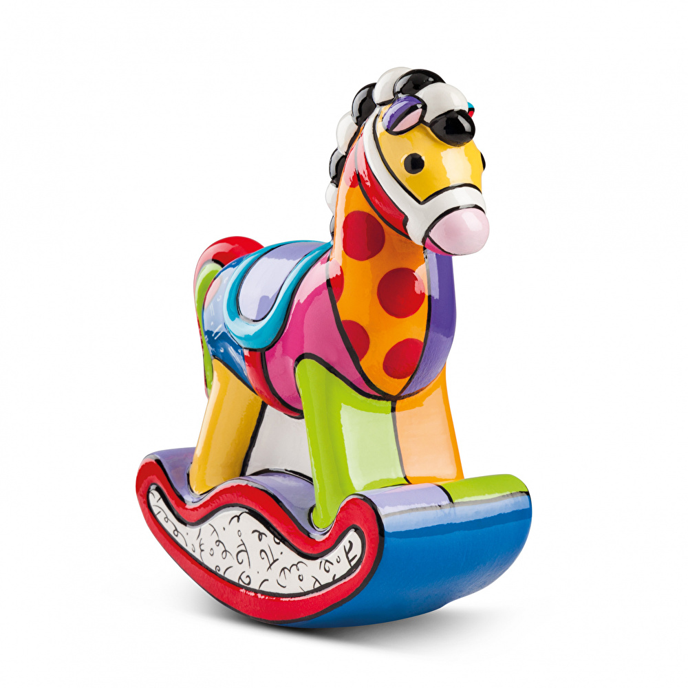 Egan Italy Britto Icons Sallanan At Dekoratif Obje 11 cm x 15 cm görseli 1