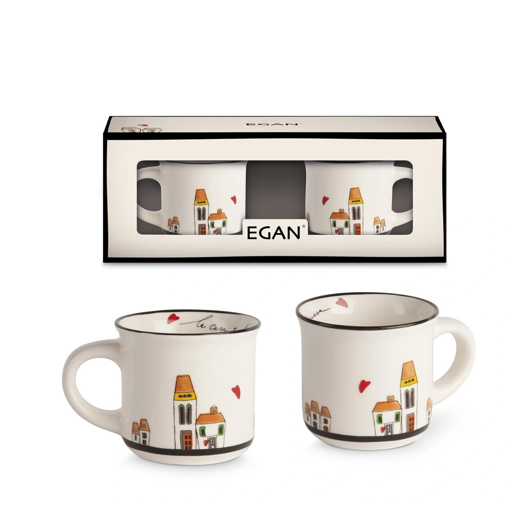 Egan Italy Le Casette 2'li Mini Kupa Seti görseli 1
