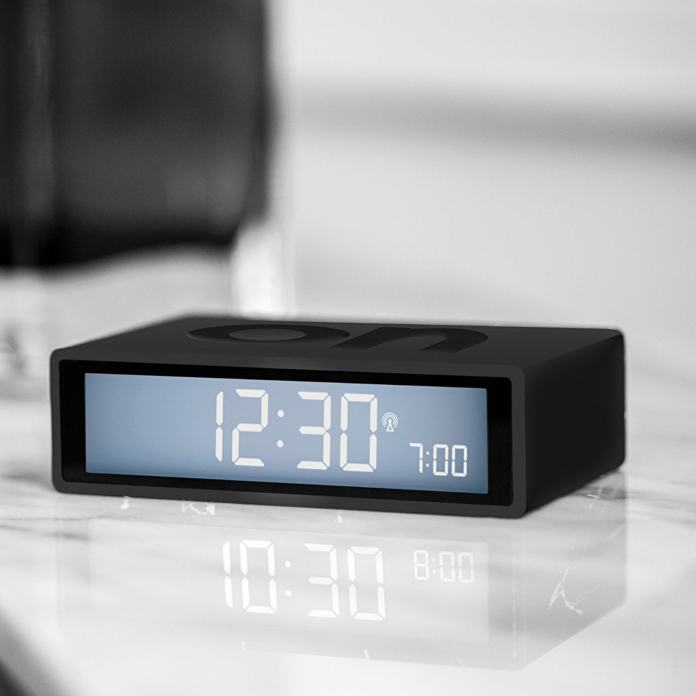Lexon Flip Plus Alarm Saat Gri görseli 1