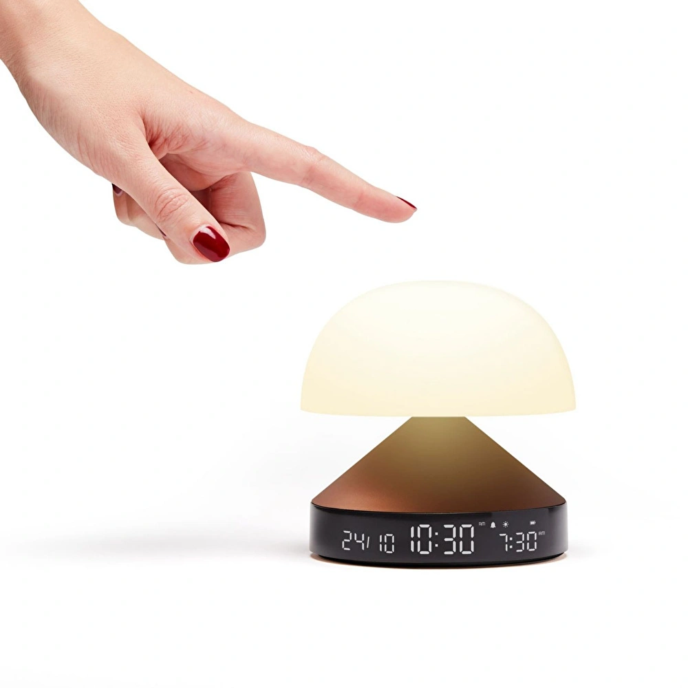 Lexon Mina Sunrise Alarm Saatli Gün Işığı Simülatörü 11x11 cm Metalik Bronz görseli 3