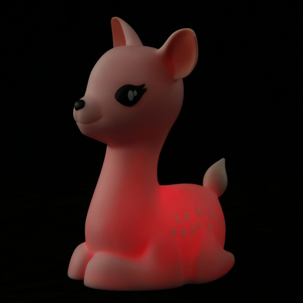 Dhink Geyik Gece Lambası 11x9x16 cm Pembe görseli 5