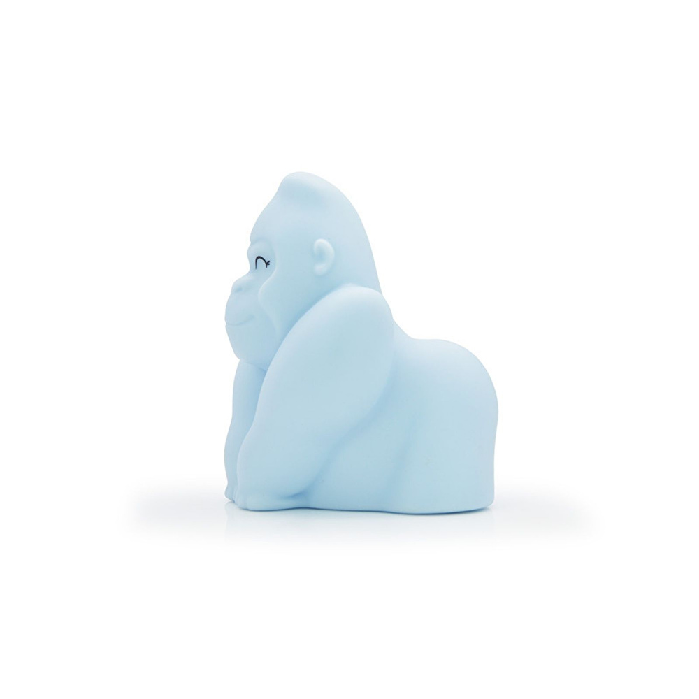 Dhink Baby Goril Gece Lambası 7x8x10 cm Mavi görseli 4