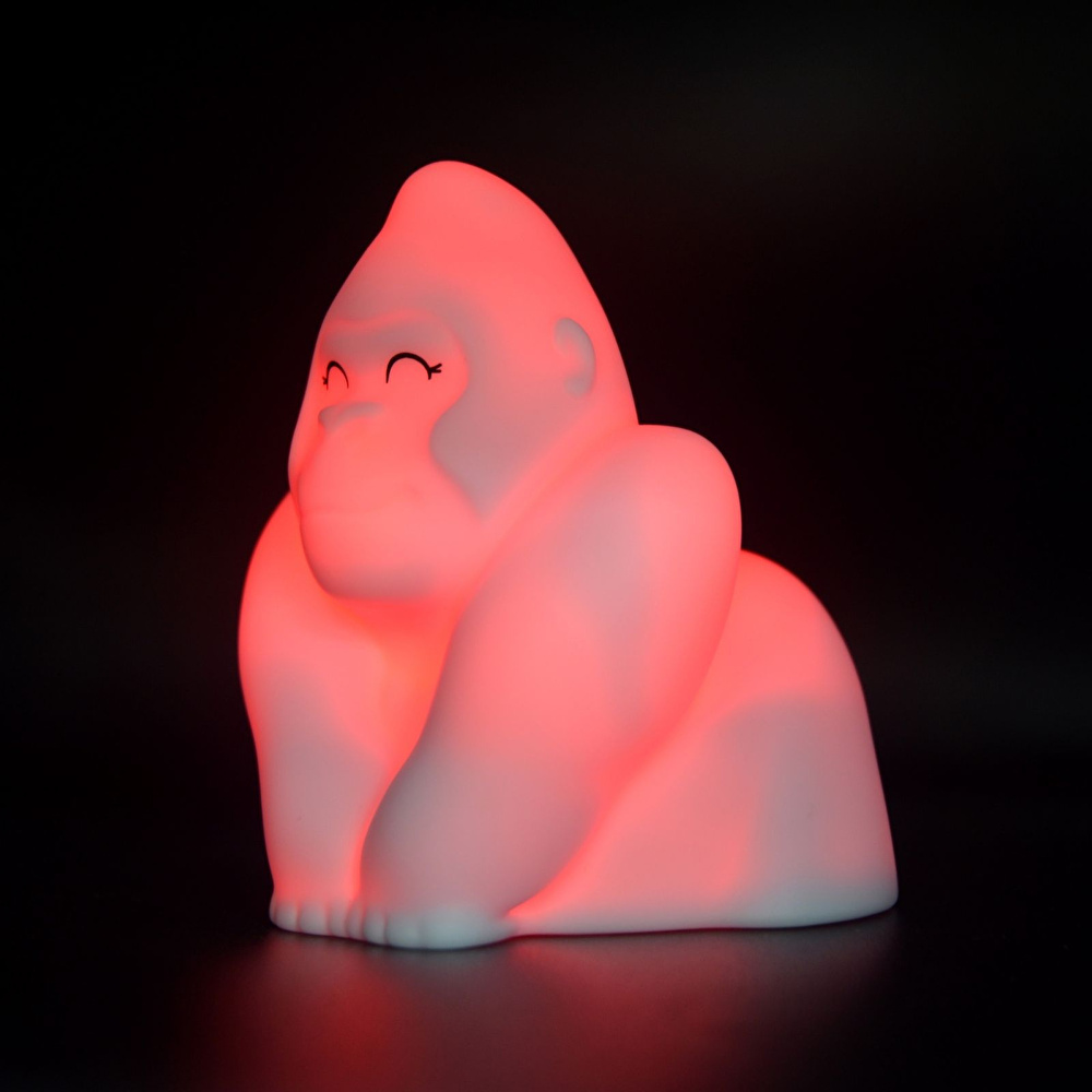 Dhink Baby Goril Gece Lambası 7x8x10 cm Mavi görseli 7