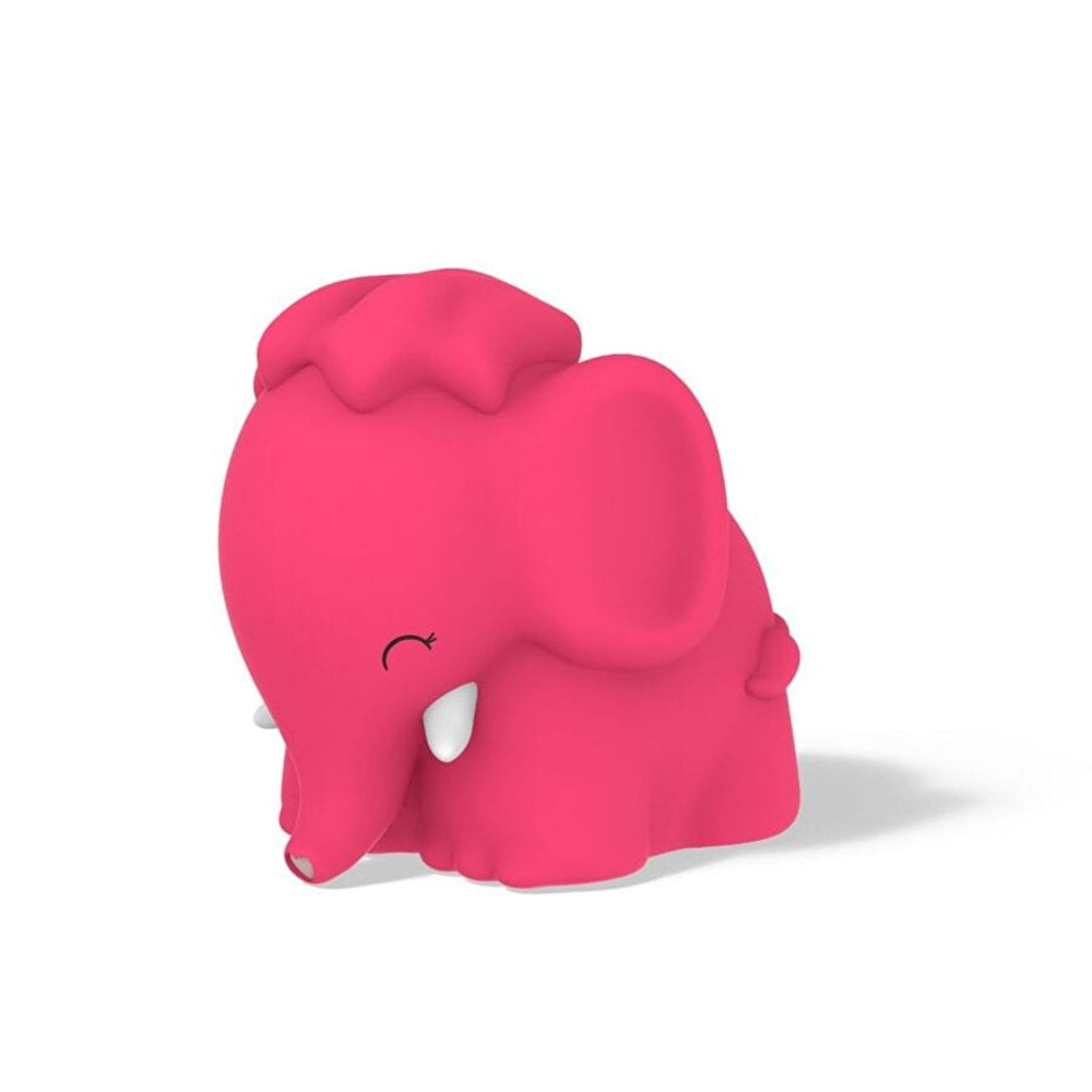 Dhink Fil Donnie Silikon Gece Lambası 13x11x14 cm Pembe görseli 2