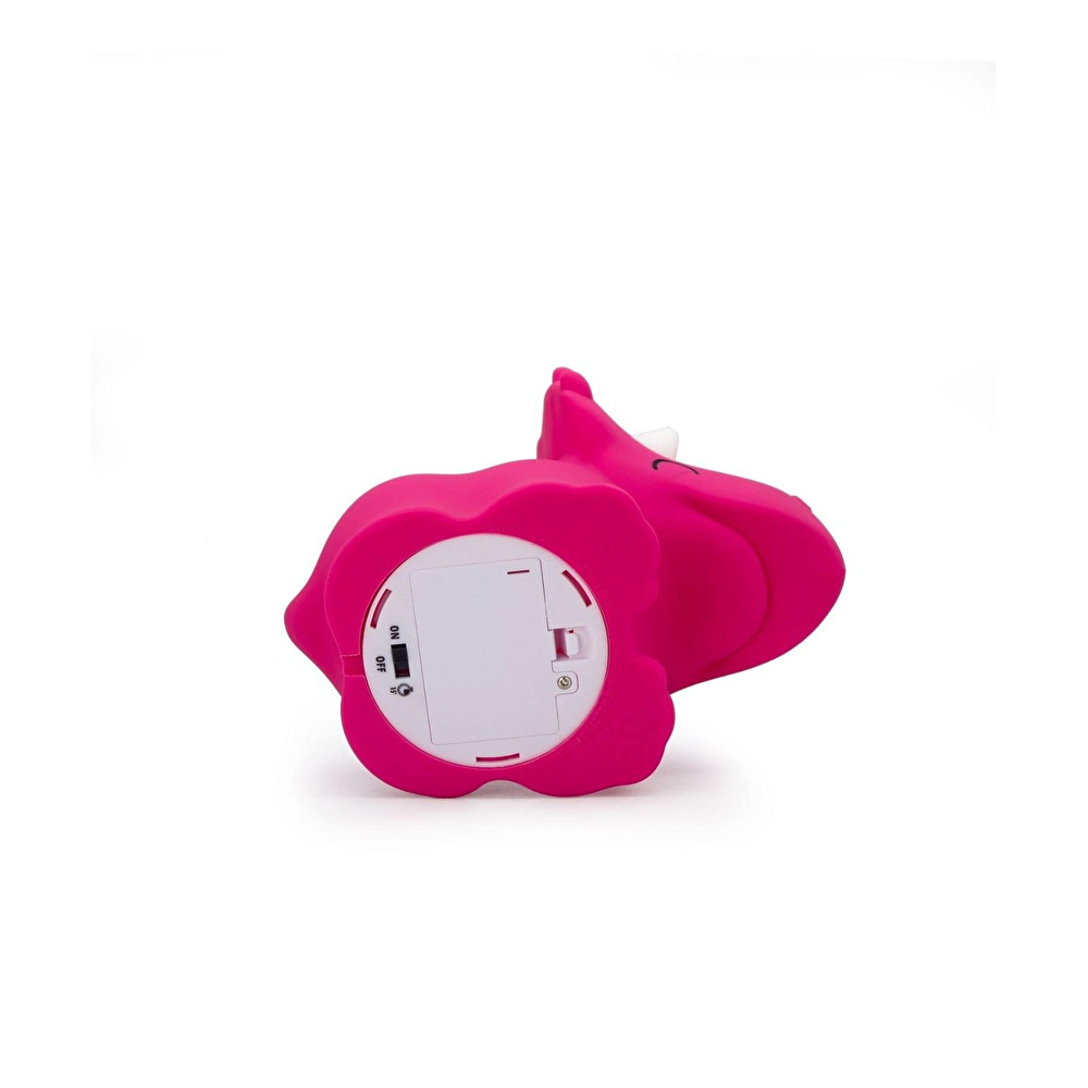Dhink Triceratops Silikon Gece Lambası 14x12x17 cm Pembe görseli 6