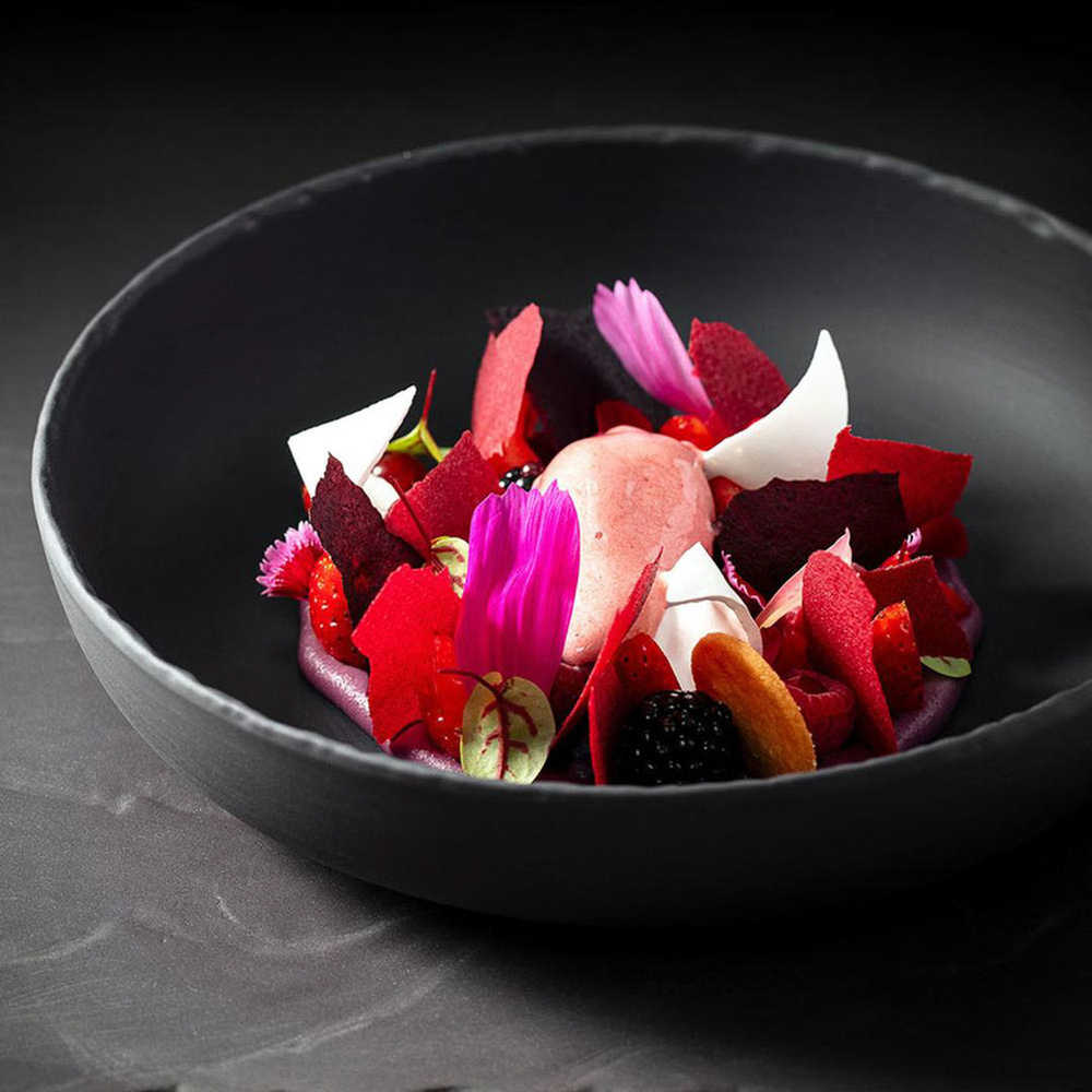 Revol Basalt Gourmet Siyah Tabak 27 cm görseli 3