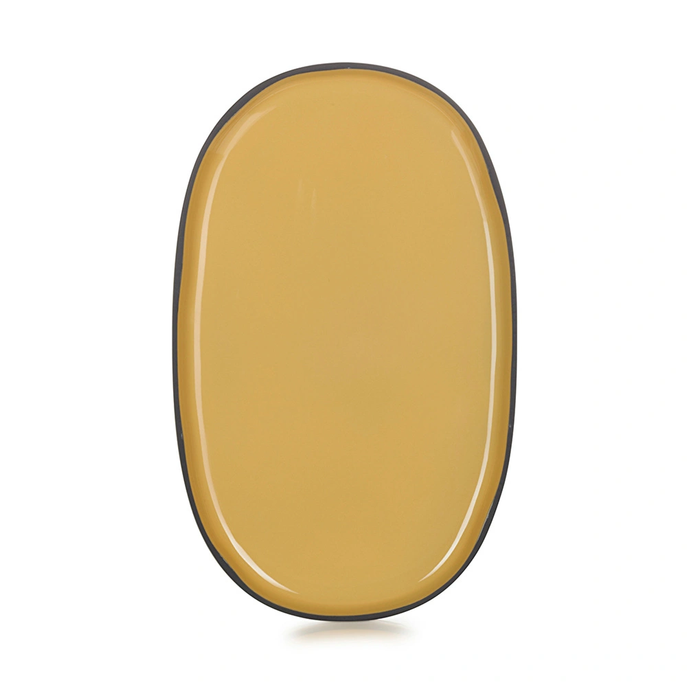 Revol Caractere Oval Tabak 35,5 cm x 21 cm Hardal görseli 2
