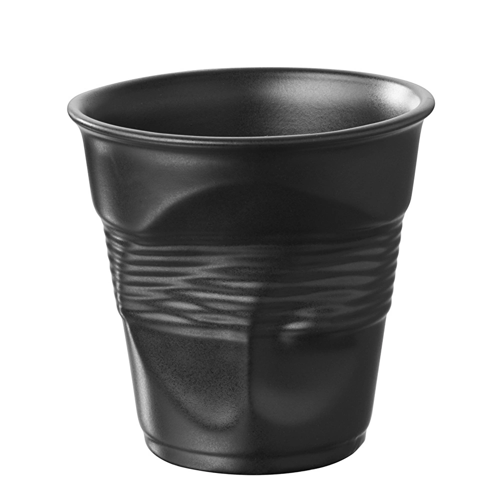 Revol Froisse Cappuccino Kupa 180 ml Siyah görseli 1