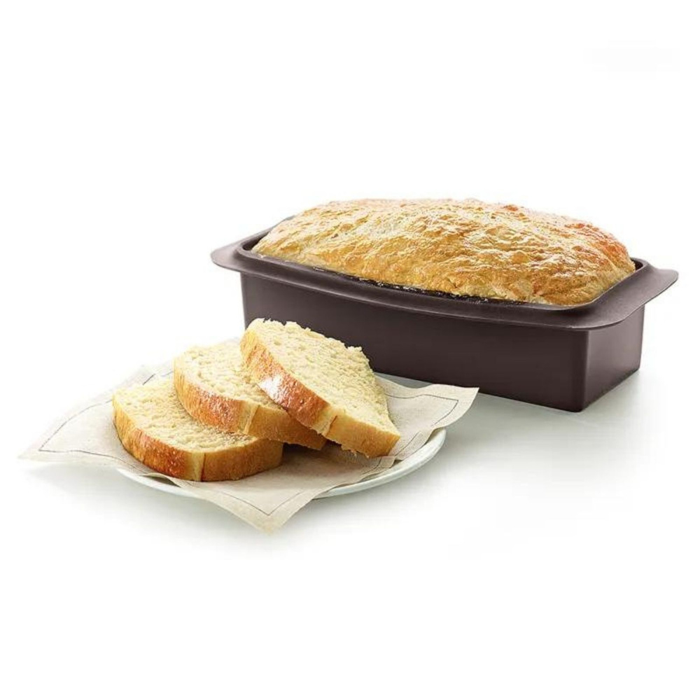 Lekue Silikon Ekmek Kalıbı 25 cm Kahverengi görseli 4