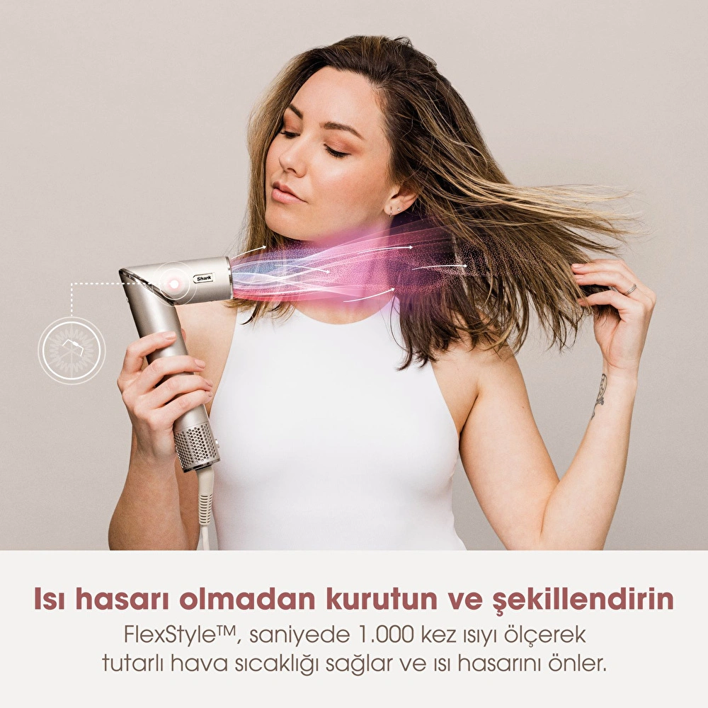 Shark Flexstyle 5 in 1 Air Saç Kurutma ve Şekillendirme Sistemi Saklama Kutusu Stone görseli 2
