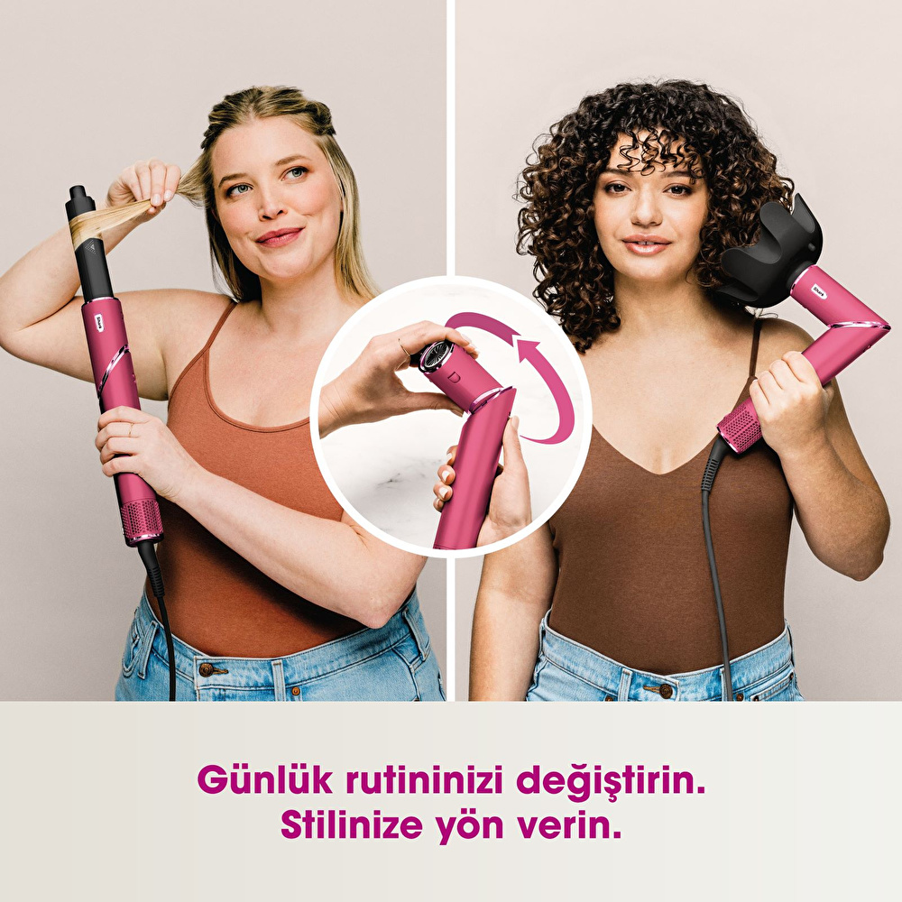 Shark FlexStyle 5 in 1 Saç Kurutma ve Şekillendime Sistemi Malibu Pink görseli 7