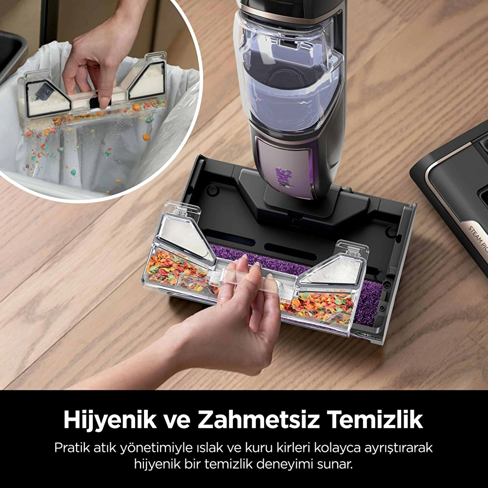 Shark SteamPickUp 3-in-1 Buharlı Sert Zemin Temizleyici görseli 4