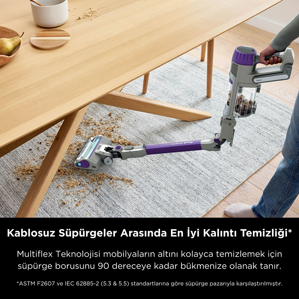 Shark PowerDetect Turbo Başlıklı Şarjlı Dikey Süpürge görseli 5