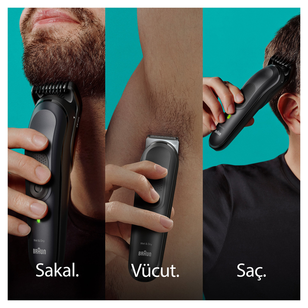 Braun Series 7 MGK7470 Hepsi Bir Arada Şekillendirme Seti 16 sı 1 Arada Erkek Bakım Kiti görseli 3
