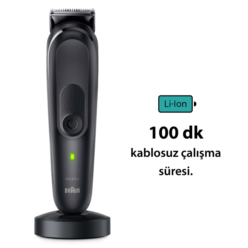 Braun Series 7 MGK7470 Hepsi Bir Arada Şekillendirme Seti 16 sı 1 Arada Erkek Bakım Kiti görseli 5