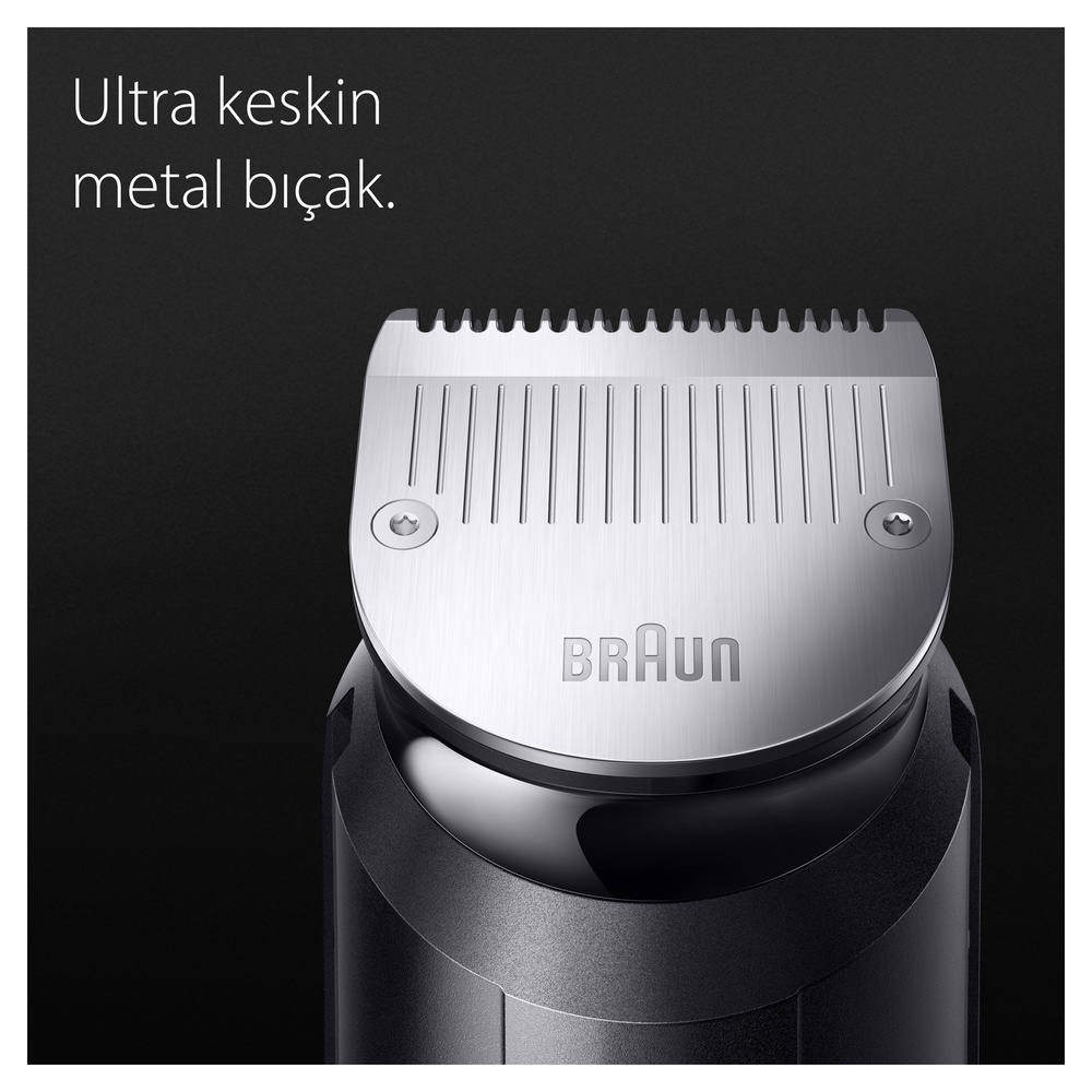 Braun Series 7 MGK7420 Hepsi Bir Arada Şekillendirme Seti 10 u 1 Arada Erkek Bakım Kiti Gri görseli 4