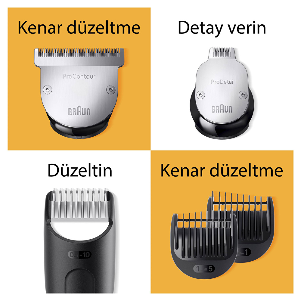 Braun Series 9 BT9420 Profesyonel Saç&Sakal Düzeltici Berber Araçları Dahil görseli 3