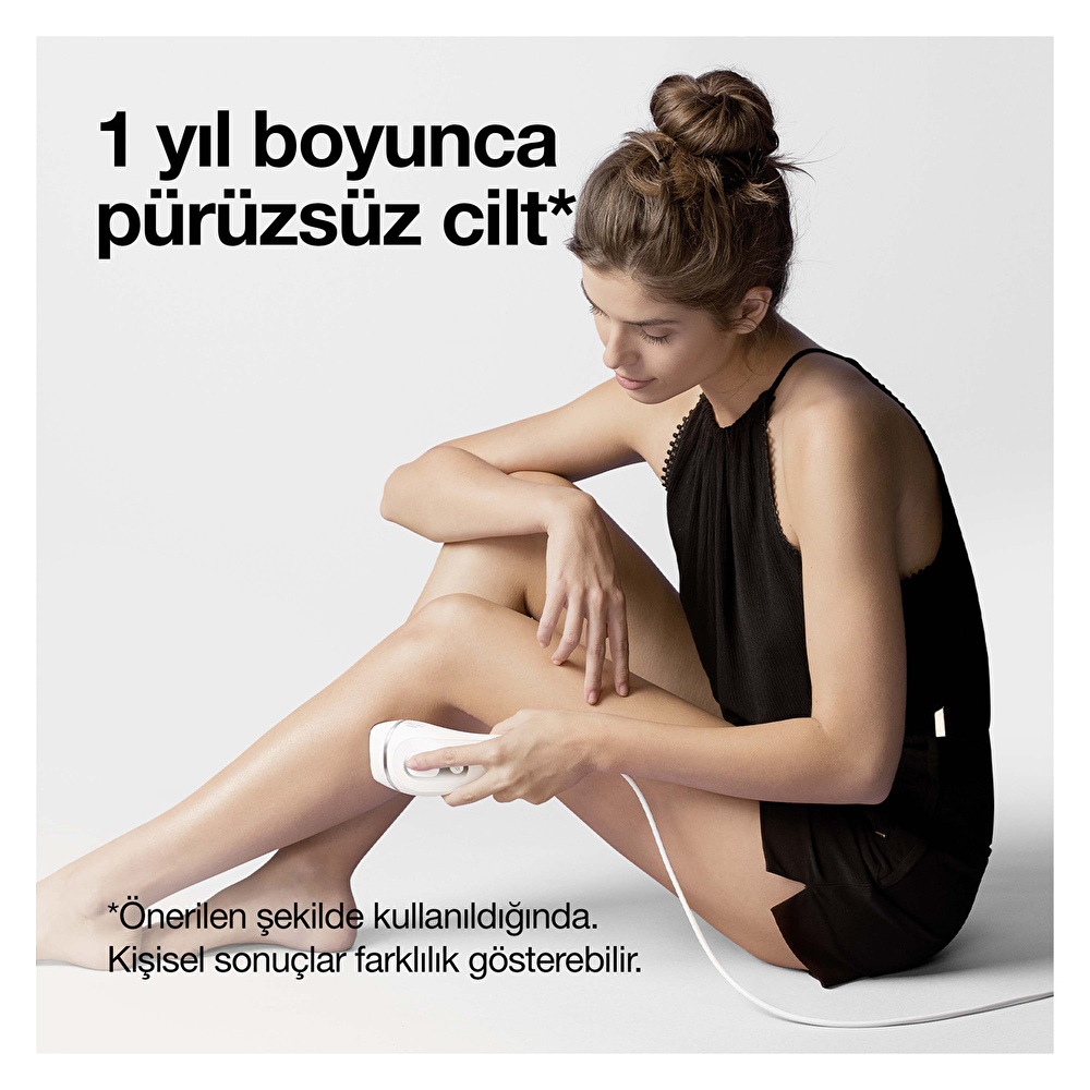 Braun IPL Silk Expert Pro 3 Evde Tüy Alma Çanta Venus Tıraş Makinesi 2 Başlık ile PL3132 Beyaz Gümüş görseli 2