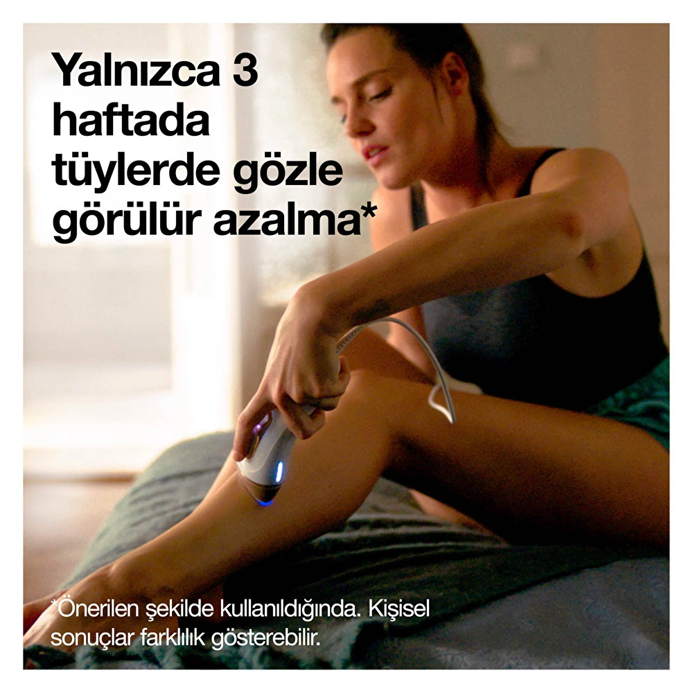 Braun Ipl Silk Expert Pro 5 Evde Tüy Alma Çantası Hediyeli Lazer Epilasyon Aleti Beyaz Gold görseli 4