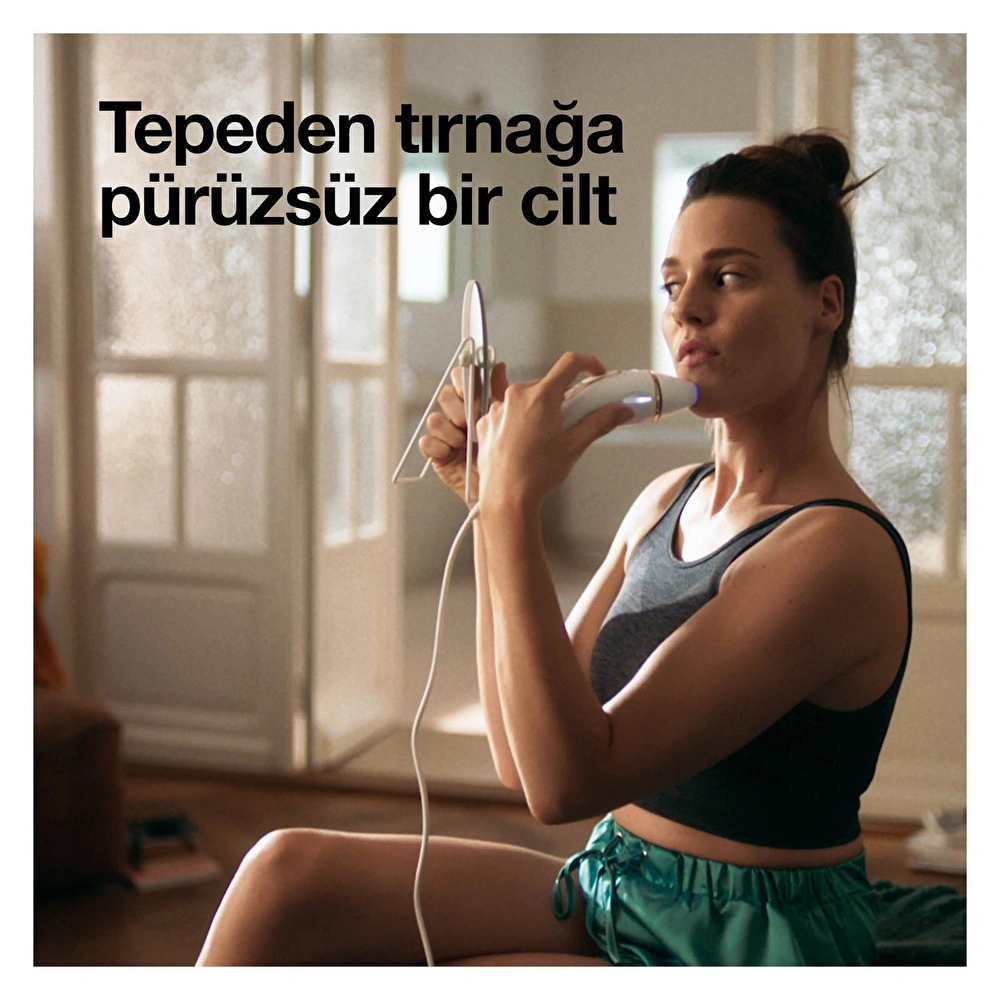 Braun Ipl Silk Expert Pro 5 Evde Tüy Alma Çantası Hediyeli Lazer Epilasyon Aleti Beyaz Gold görseli 6