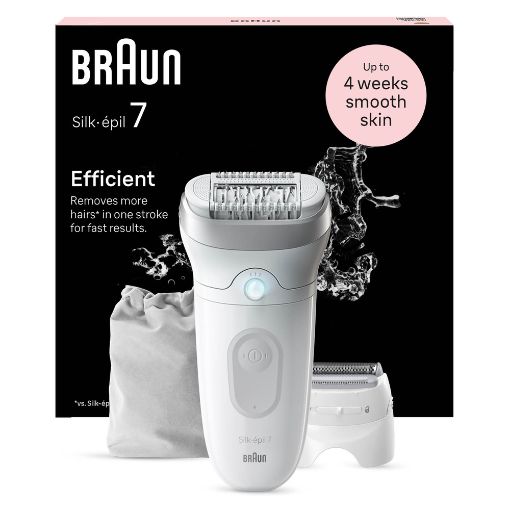 Braun SE 7041 Silk Epil 7 Islak ve Kuru Kalıcı Pürüzsüz Cilt Epilasyon Cihazı Beyaz görseli 2
