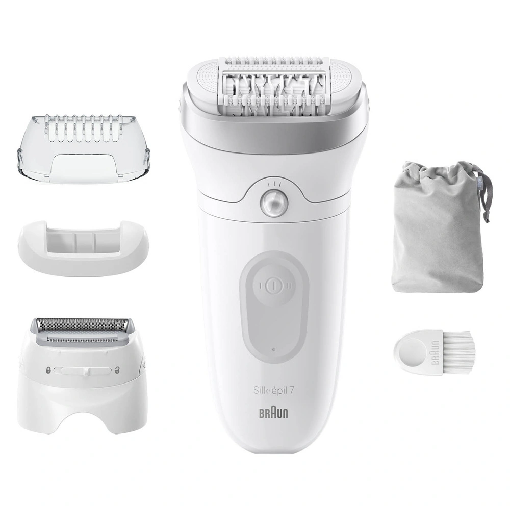 Braun SE 7041 Silk Epil 7 Islak ve Kuru Kalıcı Pürüzsüz Cilt Epilasyon Cihazı Beyaz görseli 8