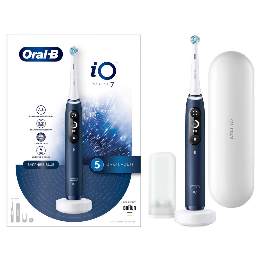 Oral B iO 7 Şarjlı Diş Fırçası Lacivert görseli 1