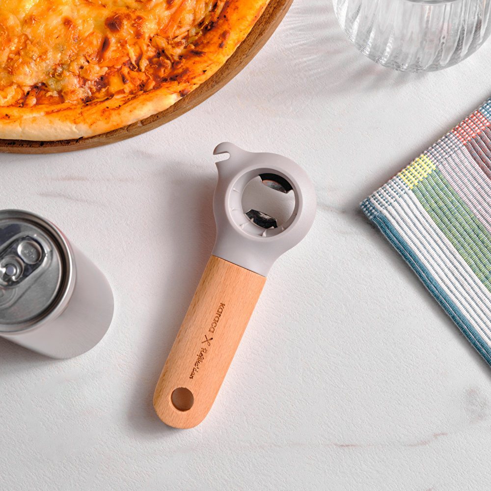 Karaca x Refika Gadgets Ahşap Saplı 3 In 1 Açacak görseli 1
