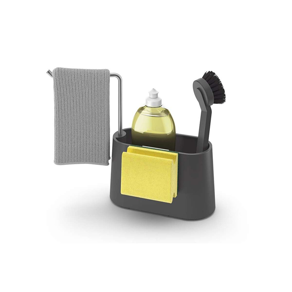 Zack Mavos Lavabo Düzenleyici 24 cm x 20 cm x 9 cm Siyah görseli 1