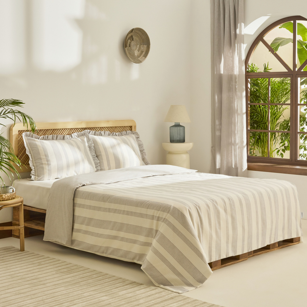 Kaşmir Home Daphne Tek Kişilik Nevresim Takımı Gri görseli 3