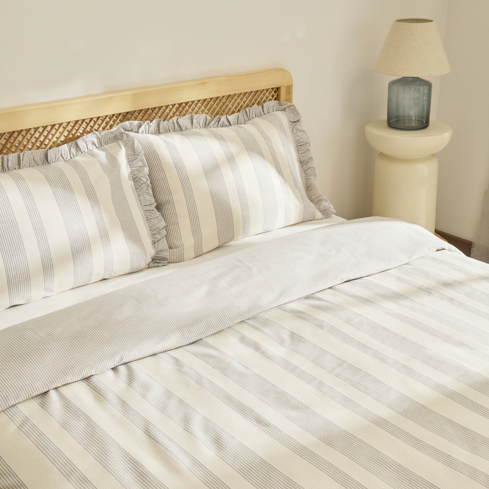 Kaşmir Home Daphne Tek Kişilik Nevresim Takımı Gri görseli 5