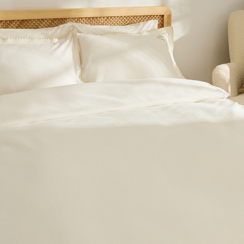 Kaşmir Home Liana Çift Kişilik Pike Takımı Offwhite  görseli 4