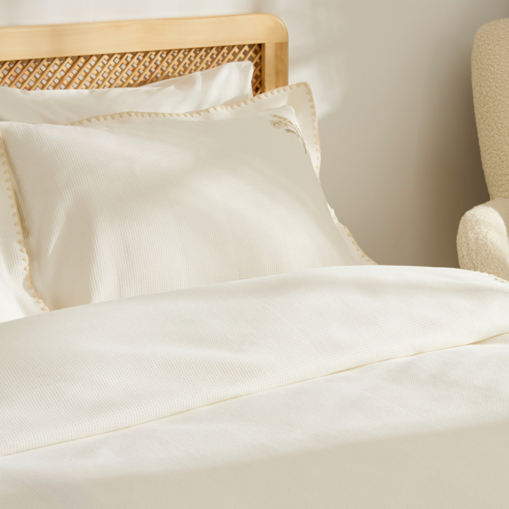 Kaşmir Home Liana Çift Kişilik Pike Takımı Offwhite  görseli 6