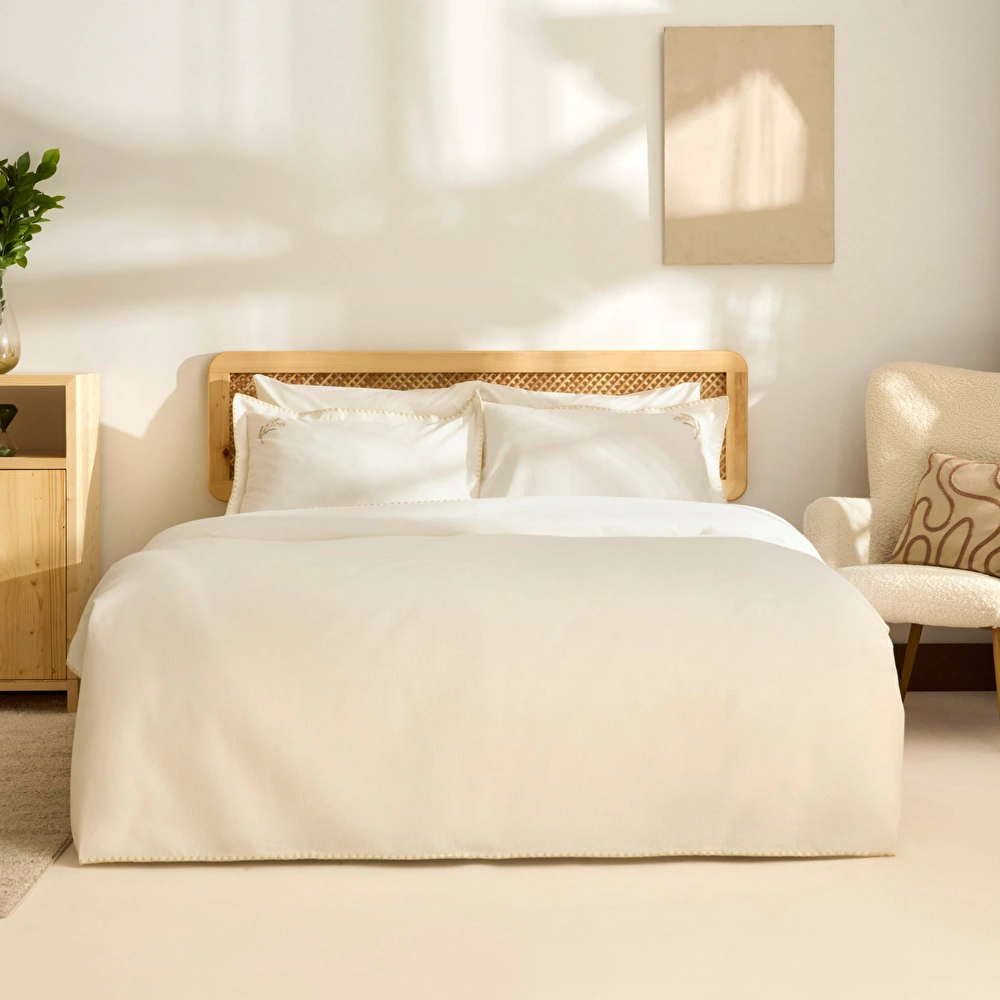 Kaşmir Home Liana Çift Kişilik Pike Takımı Offwhite  görseli 1