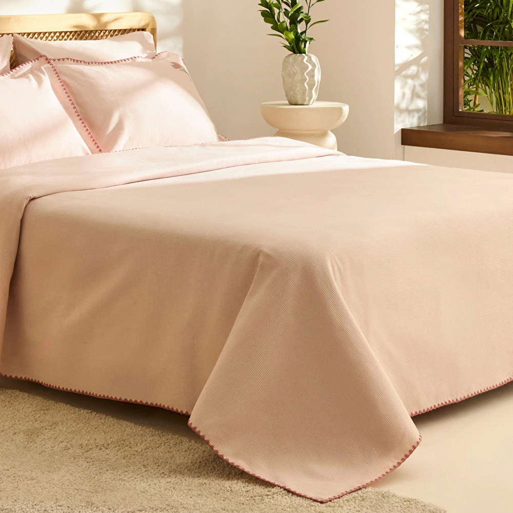 Kaşmir Home Liana Çift Kişilik Pike Takımı Rose görseli 3
