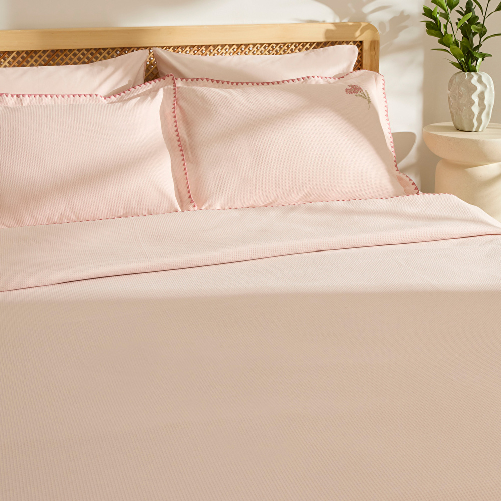 Kaşmir Home Liana Çift Kişilik Pike Takımı Rose görseli 5