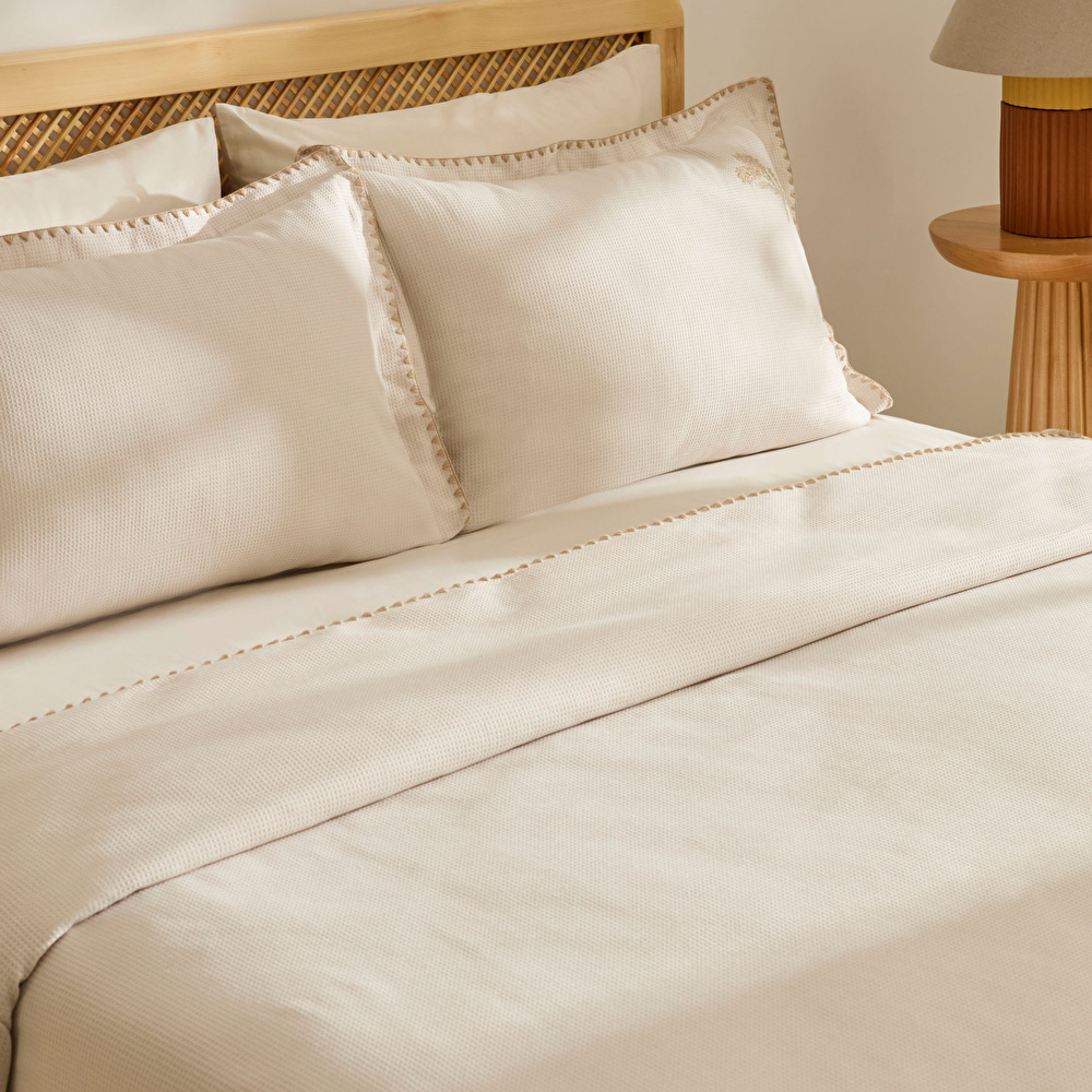 Kaşmir Home Liana Çift Kişilik Pike Takımı Taş görseli 7
