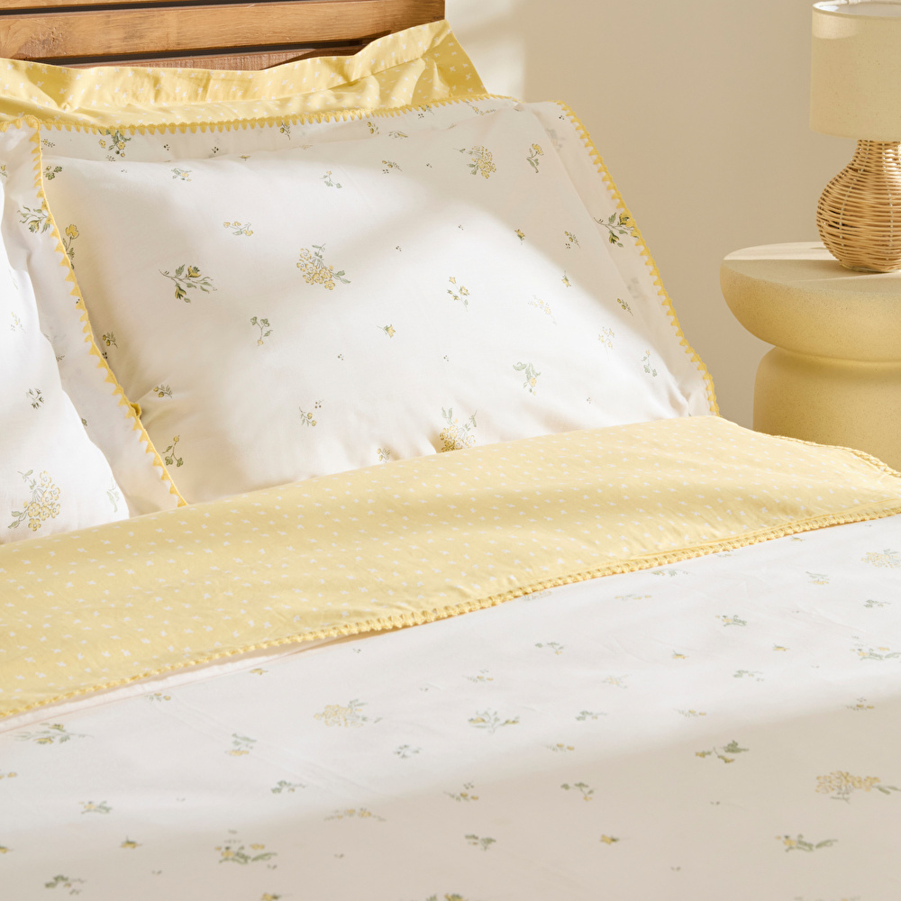 Kaşmir Home Mario Tek Kişilik Nevresim Takımı Sarı görseli 6