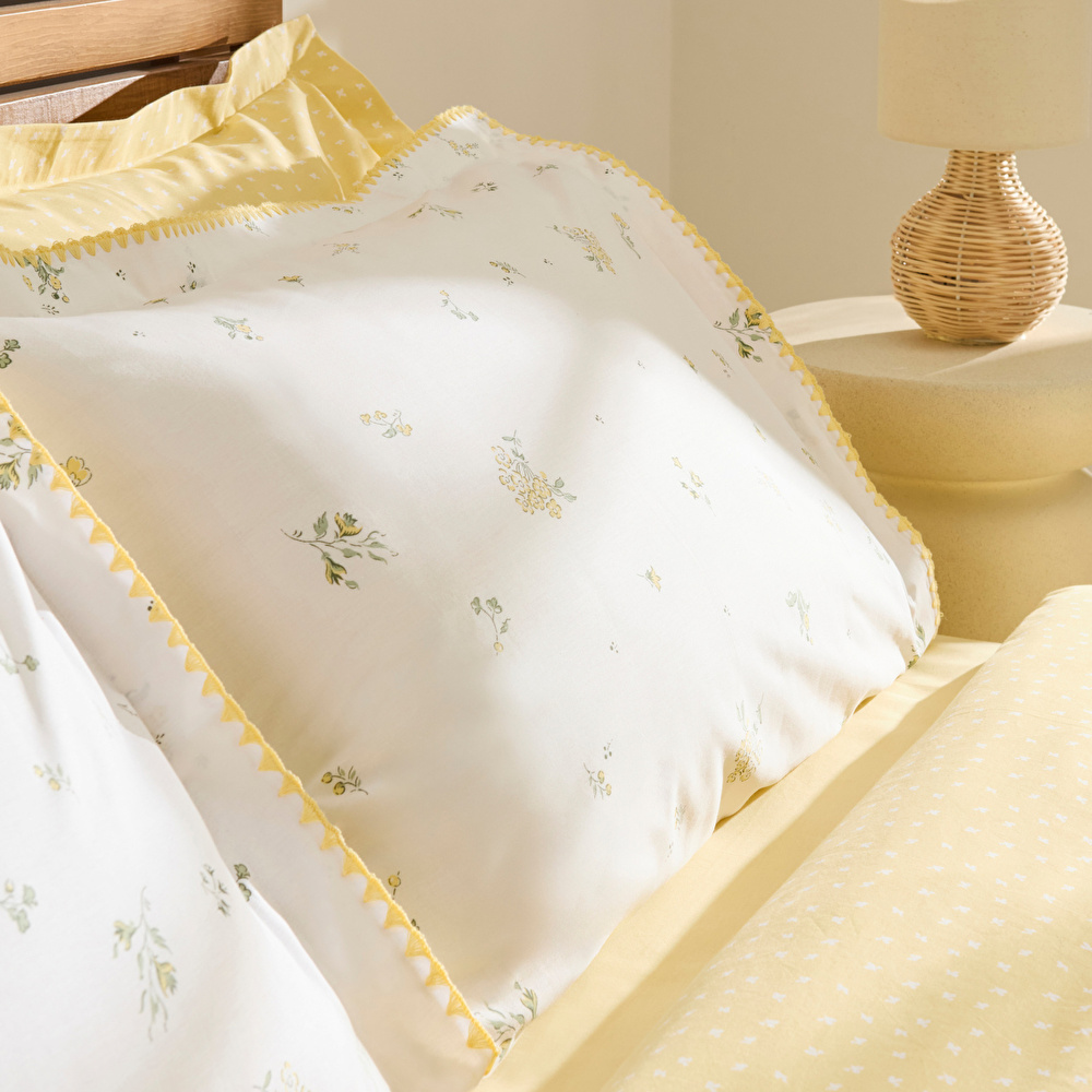 Kaşmir Home Mario Tek Kişilik Nevresim Takımı Sarı görseli 7